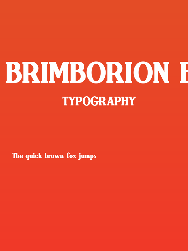 Brimborion Bold Poster