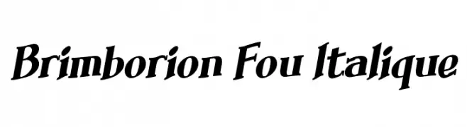 Brimborion Fou Italique  Frei Schriftart Herunterladen