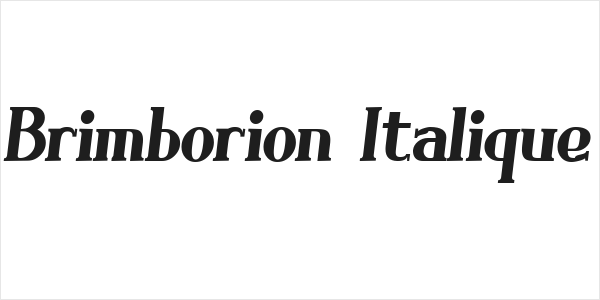 Brimborion Italique Logo
