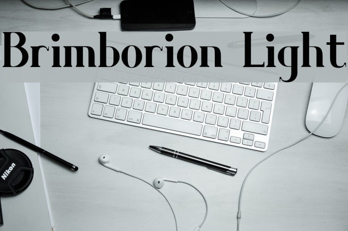 Brimborion Light Font examples
