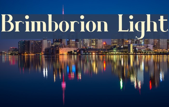 Brimborion Light Font examples