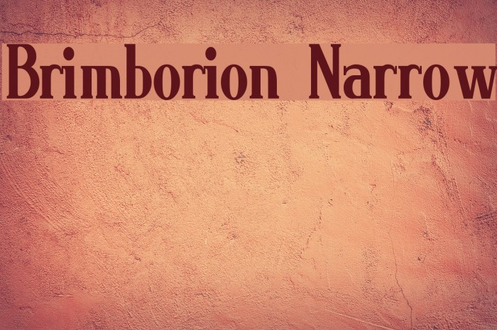 Brimborion Narrow Example 1