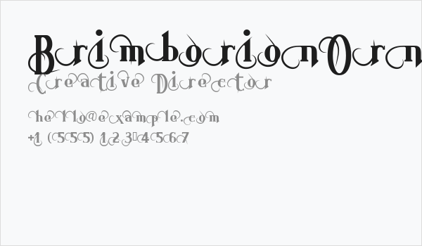 BrimborionOrnements Business Card