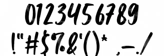 Brimington Font OTHER CHARS