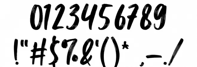 Brimington Font OTHER CHARS