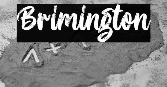 Brimington Font examples
