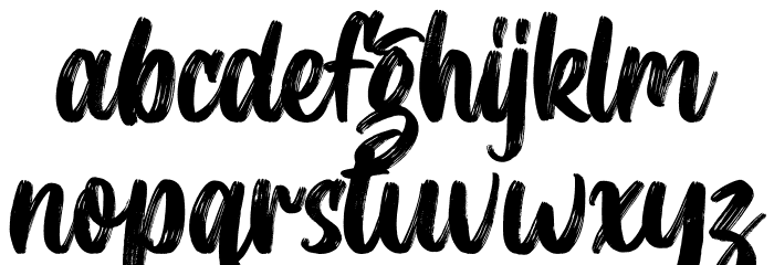 Brimington Font LOWERCASE