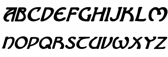 Brin Athyn Bold Italic Caratteri MINUSCOLO