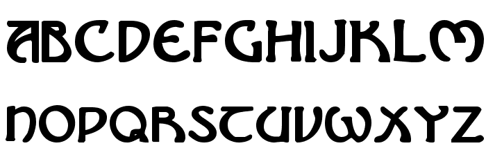 Brin Athyn Bold Font LOWERCASE