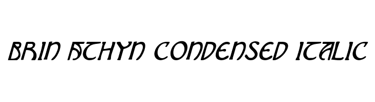 Brin Athyn Condensed Italic 