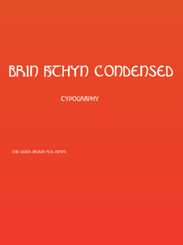 Brin Athyn Condensed Poster