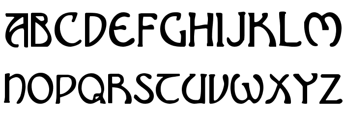 Brin Athyn Condensed Font LOWERCASE