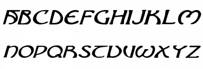Brin Athyn Expanded Italic Schriftart Groß
