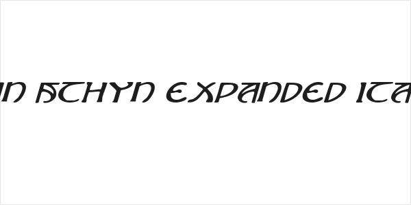 Brin Athyn Expanded Italic Logo