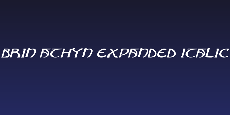 Brin Athyn Expanded Italic Social Header