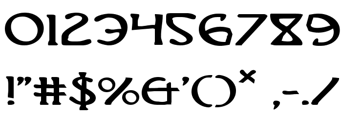 Brin Athyn Expanded Font OTHER CHARS
