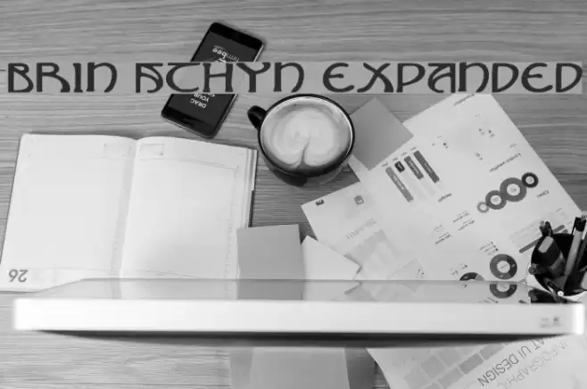 Brin Athyn Expanded Schriftart examples