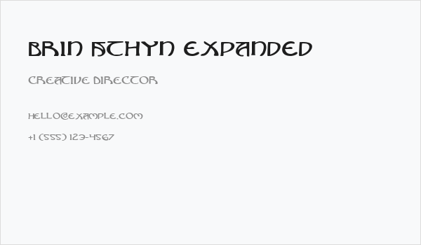 Brin Athyn Expanded Business Card