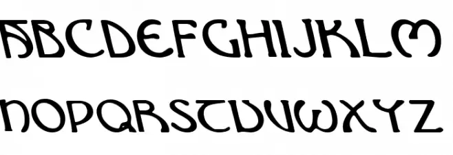 Brin Athyn Italic フォント 大文字