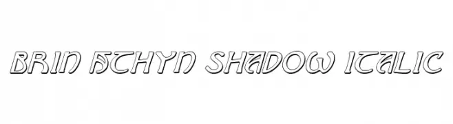 Brin Athyn Shadow Italic  les polices de caractères gratuit tlcharger
