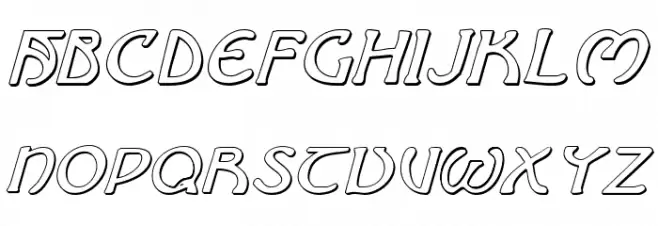 Brin Athyn Shadow Italic Schriftart Groß