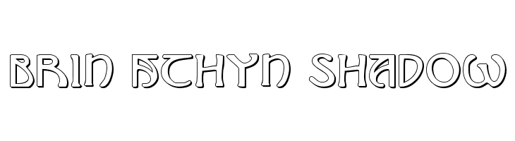 Brin Athyn Shadow Font