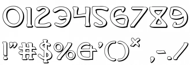 Brin Athyn Shadow Font OTHER CHARS