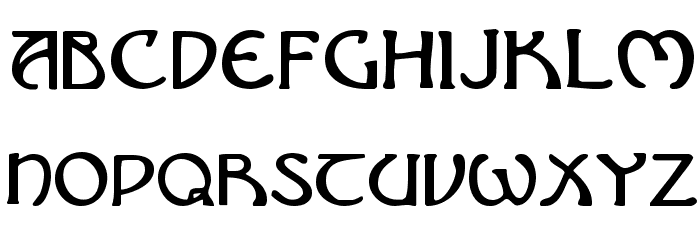 Brin Athyn Font LOWERCASE