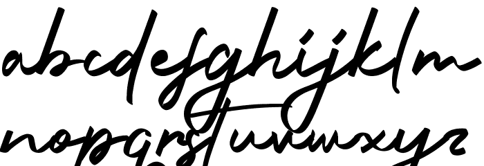 Brinattan Font LOWERCASE