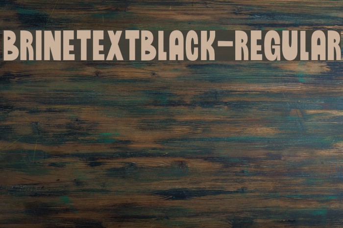 BrinetextBlack-Regular Example 1