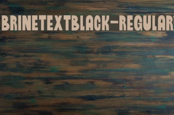 BrinetextBlack-Regular Example 1
