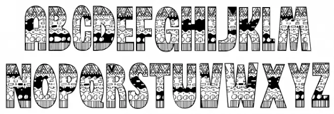 BrinetextPattern-Regular Fonte MAIÚSCULAS