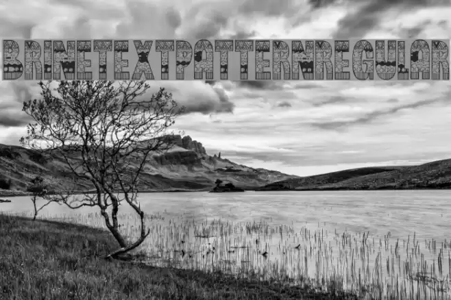 BrinetextPattern-Regular Font examples