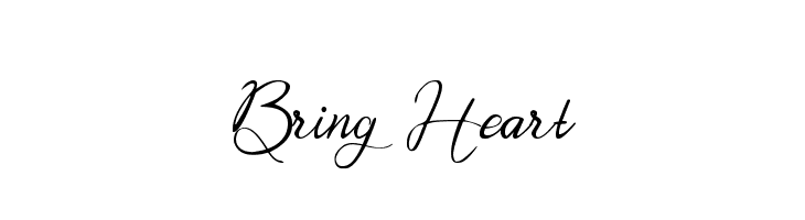 Bring Heart Font