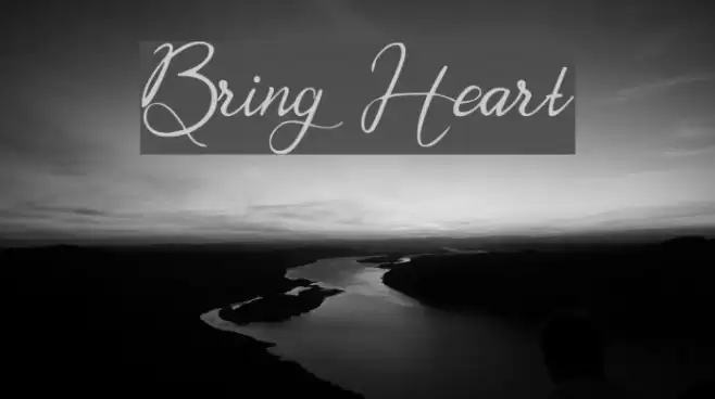 Bring Heart Font examples