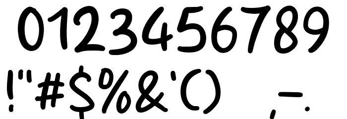 Bring Me Stick Font OTHER CHARS