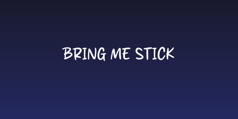 Bring Me Stick Social Header