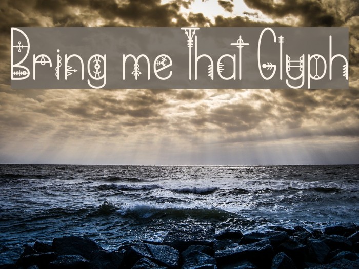 Bring me That Glyph Font examples