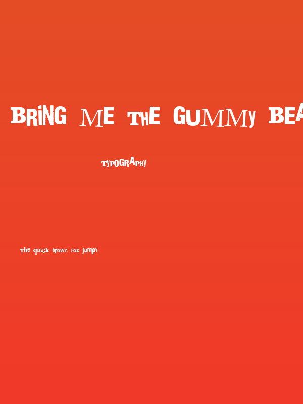 Bring me the gummy bears Poster