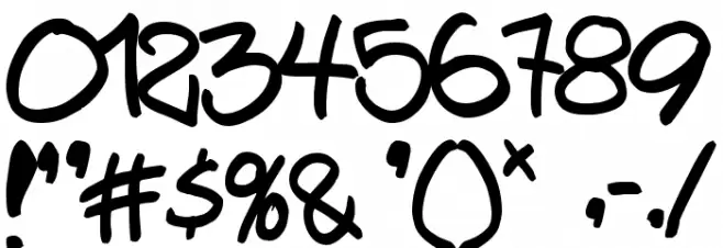 Bring tha noize Font OTHER CHARS