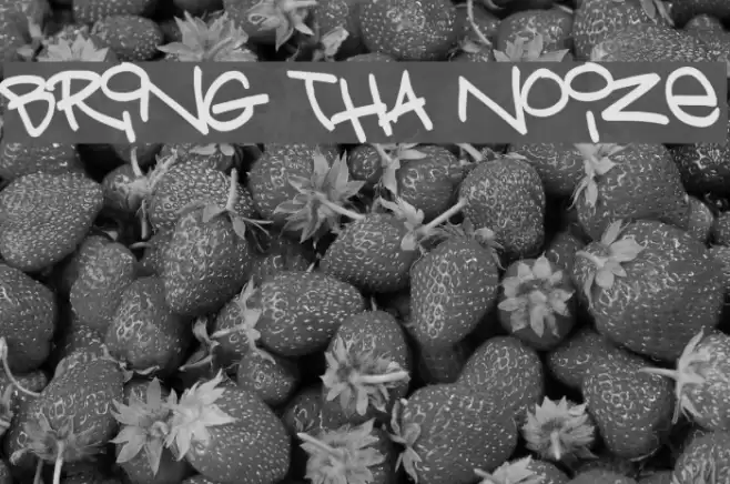 Bring tha noize Font examples