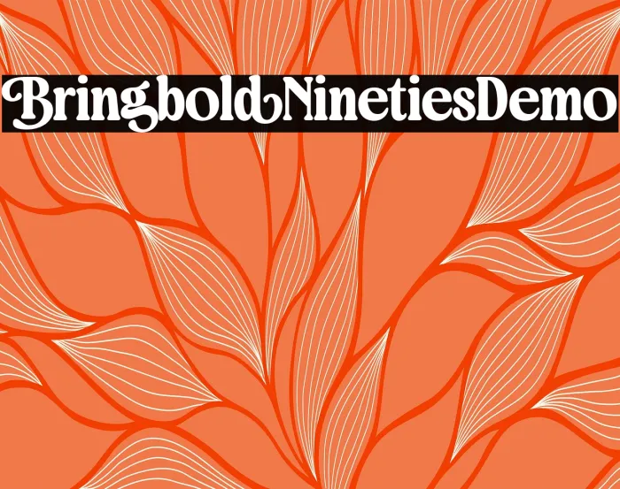 Bringbold Nineties Demo Example 2