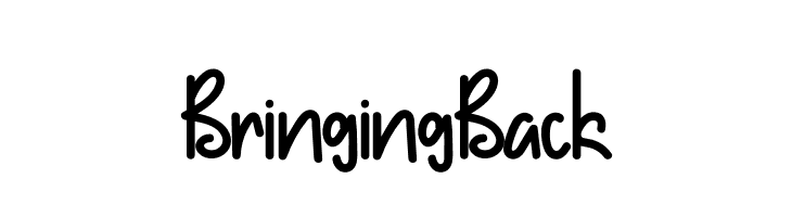 Bringing Back  フリーフォントのダウンロード