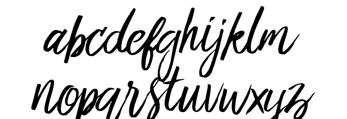 Bringshoot Font LOWERCASE