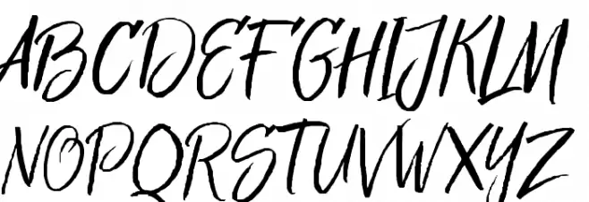 Bringshoot Schriftart Groß