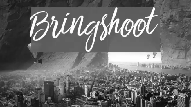 Bringshoot Font examples