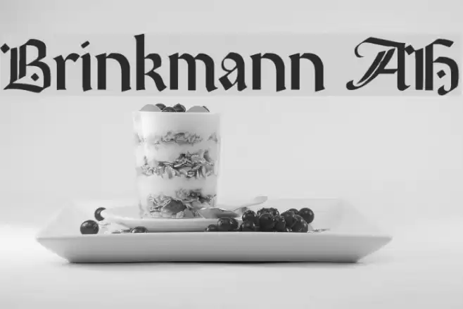 Brinkmann AH Font examples