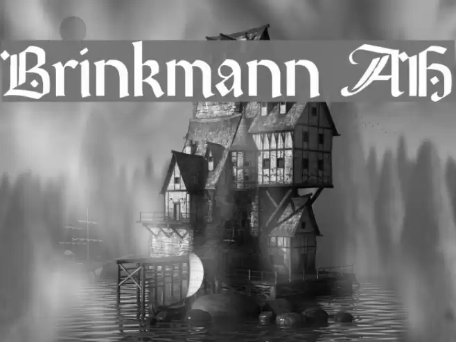 Brinkmann AH Font examples