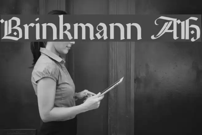 Brinkmann AH Font examples