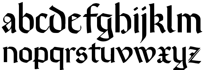 Brinkmann AH Font LOWERCASE